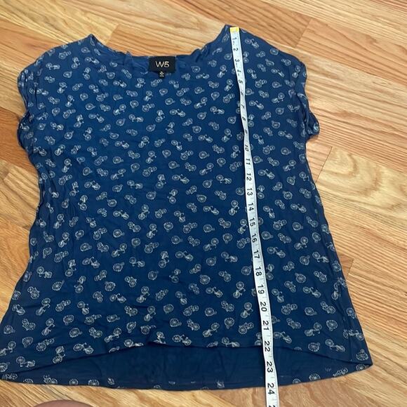 W5 short sleeved blue bicycle short sleeved top size medium - Picture 4 of 6